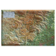 CARTE 3D RELIEF CEVENNES ET GRD CAUSSES    