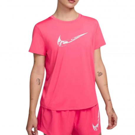 W NK ONE SWOOSH HBR DF SS TOP    