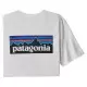 PATAGONIA TS P6 LOGO RESPONSABILI TEE WHITE T-Shirts Randonnée - Polos Randonnée 1-86625